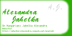 alexandra jahelka business card